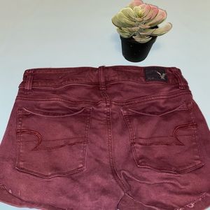 Burgundy American Eagle Jeans